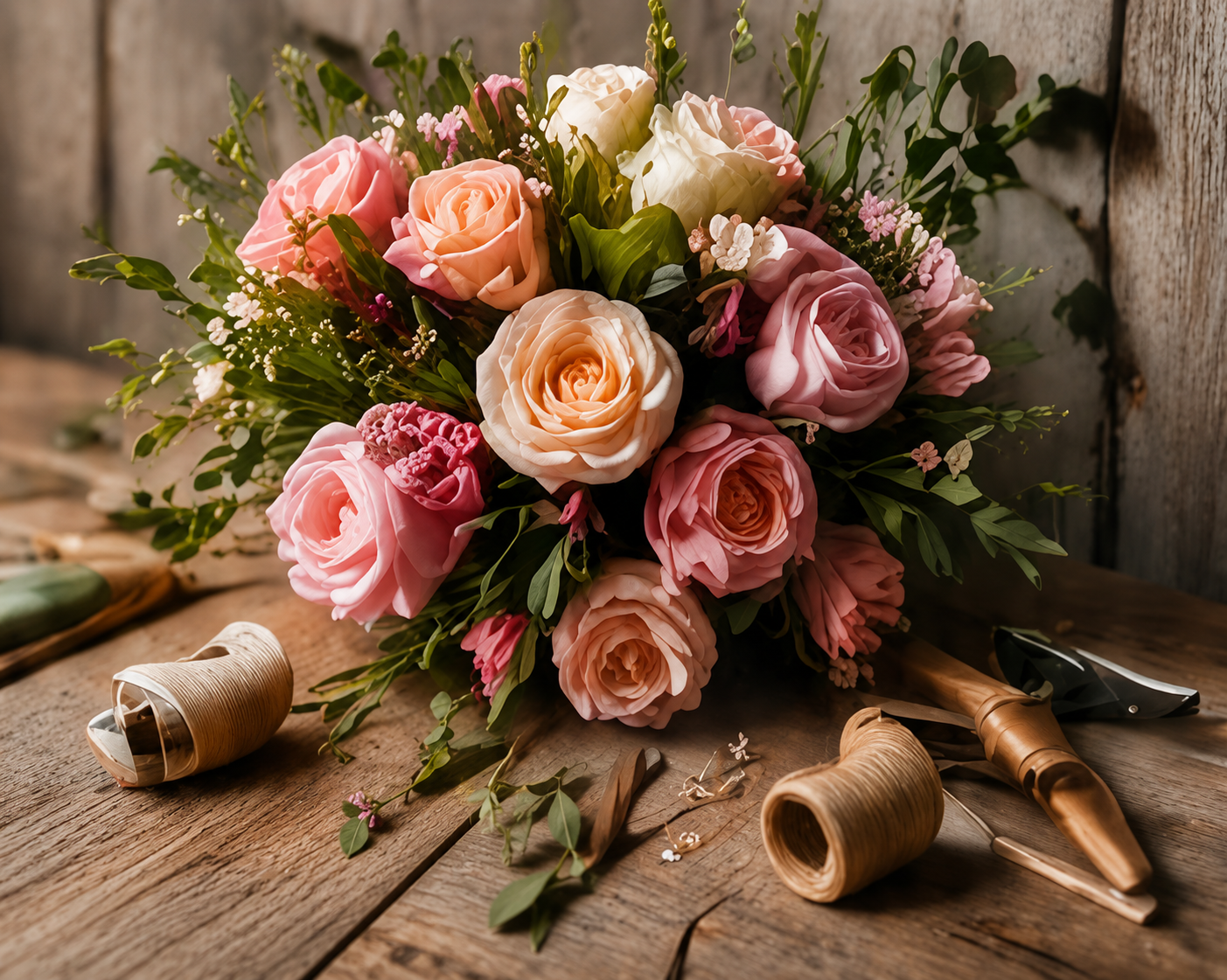 Nos bouquets roses